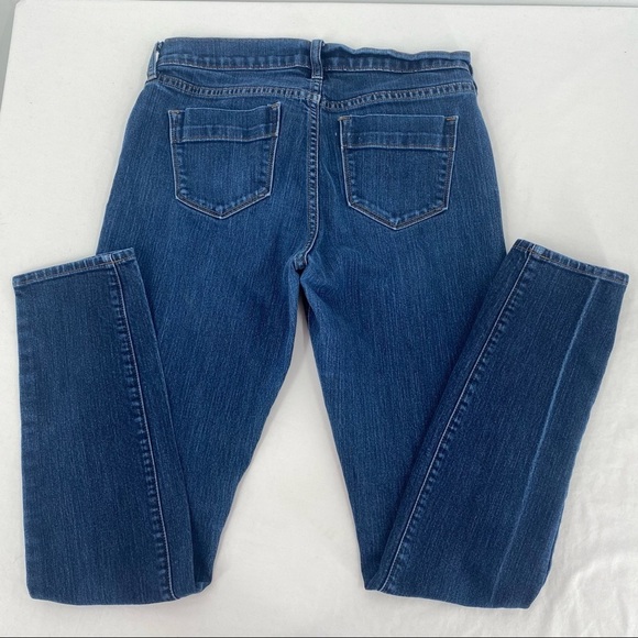 OLD NAVY Sweet Heart Skinny Mid Rise Dark Wash Blue Denim Jeans Women's Size 4 R - Picture 3 of 7
